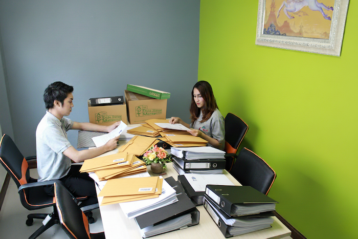 บริการรับฝากเอกสารแบบแฟ้ม